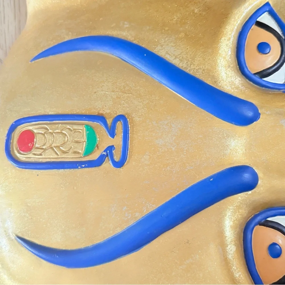 Vintage Egyptian Golden Leopard Head Vintage